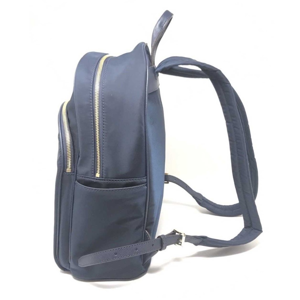 Michael Kors Abbey Nylon Large Backpack Navy Bag - Picture 4 of 8